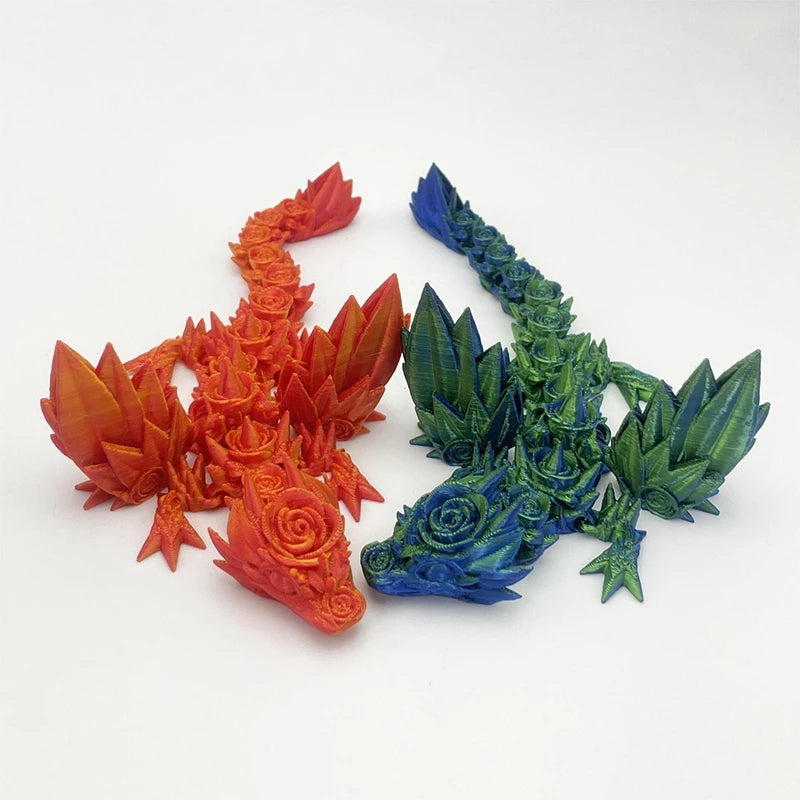 3D Printed Dragon Flexible Movable Dragons with Wings Creative Bee Toys Rotatable Articulated Dragon 3d Printed Figures
Decor