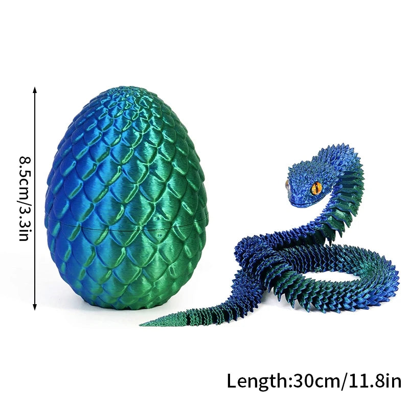3D Printed Models Spider Octopus Snake Figurine Movable Joint Simulation Toys Creative Desktop Ornaments Toy Colorful Crafts