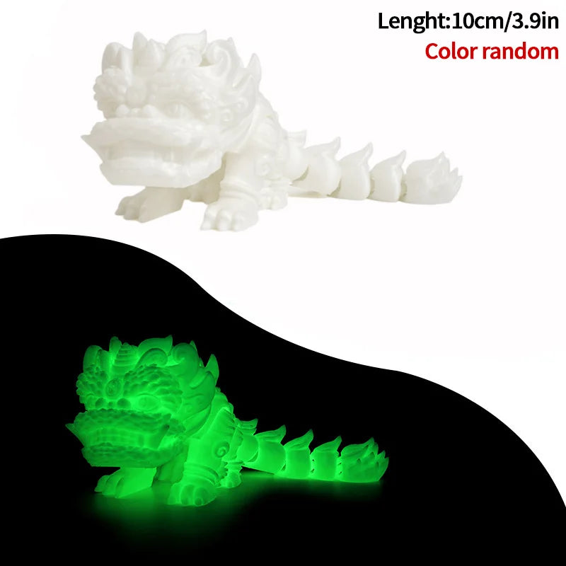 3D Printed Dragon Flexible Movable Dragons with Wings Creative Bee Toys Rotatable Articulated Dragon 3d Printed Figures
Decor