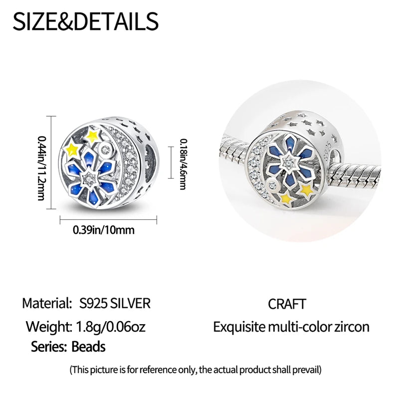 Fit Pandora 925 Original Bracelet 100% S925 Sterling Silver Christmas Series Charm For Women Jewelry DIY Bead Original New Item