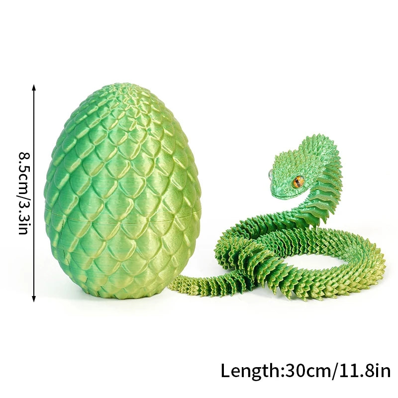 3D Printed Models Spider Octopus Snake Figurine Movable Joint Simulation Toys Creative Desktop Ornaments Toy Colorful Crafts