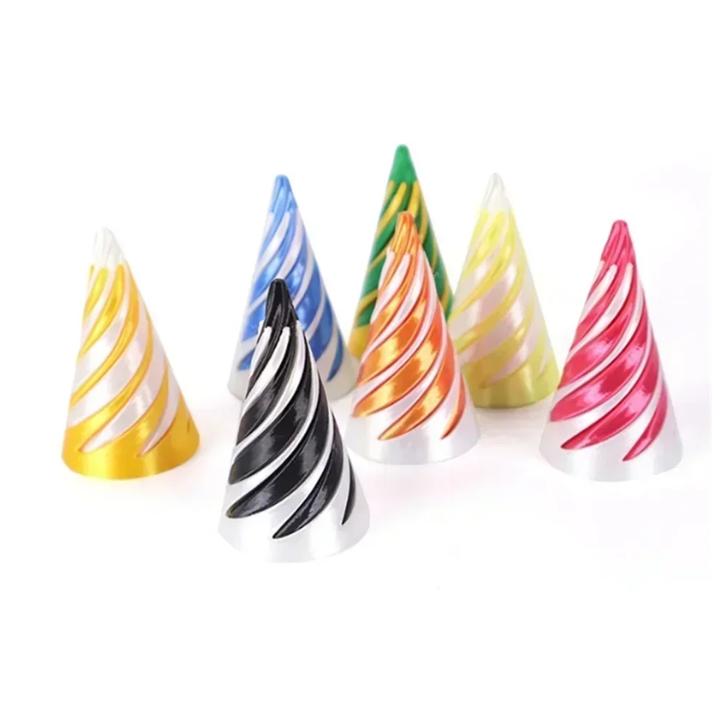 2025 3D Printed Spiral Cone Pyramid Helix Screw Fidget Toy Decompression Decorative Ornaments Impossible Passthrough Sculpture