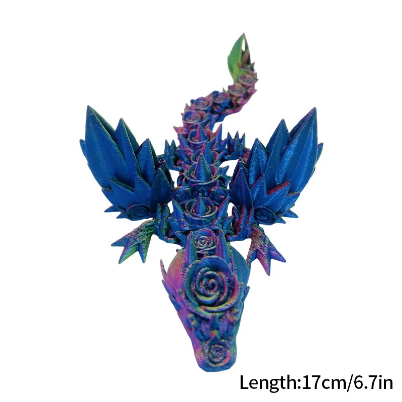 3D Printed Dragon Flexible Movable Dragons with Wings Creative Bee Toys Rotatable Articulated Dragon 3d Printed Figures
Decor