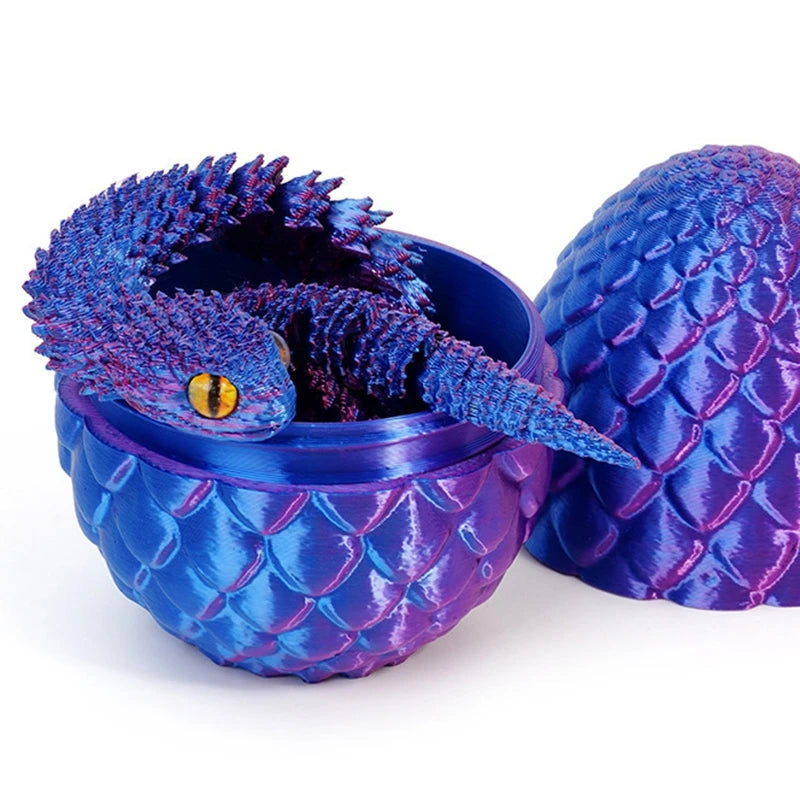 3D Printed Models Spider Octopus Snake Figurine Movable Joint Simulation Toys Creative Desktop Ornaments Toy Colorful Crafts