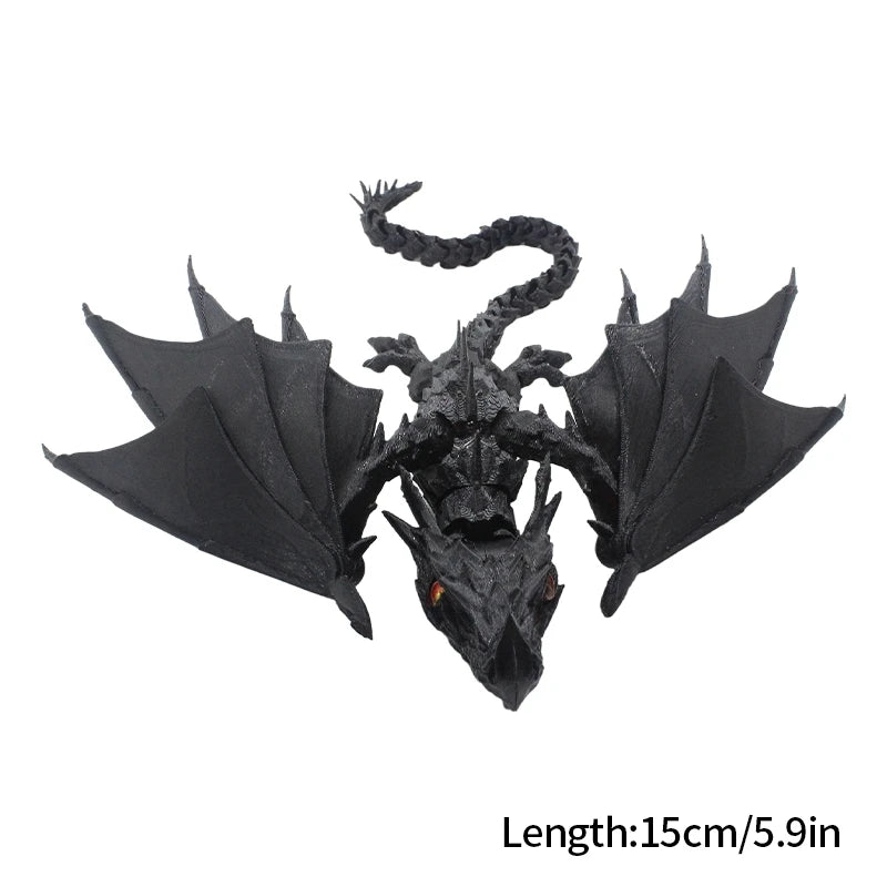 3D Printed Dragon Flexible Movable Dragons with Wings Creative Bee Toys Rotatable Articulated Dragon 3d Printed Figures
Decor