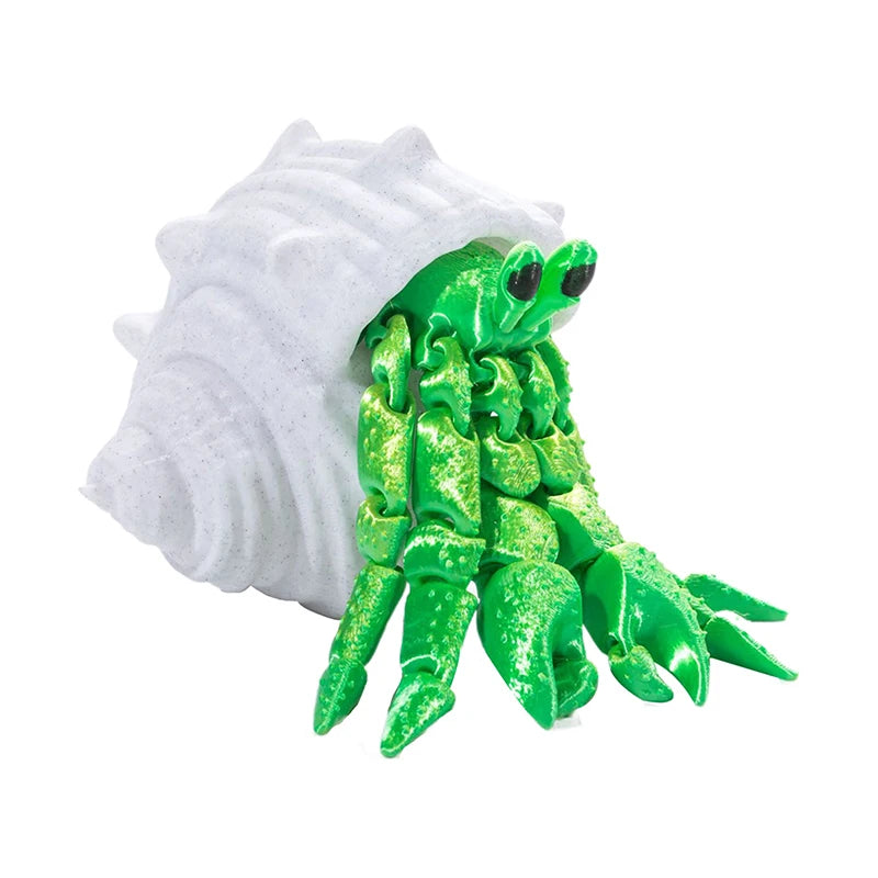 3D Printing Toys Hermit Crab Joint Movable Model Novelty Adult Toy Anti-stress Figurine Miniature Desk Accessories Birthday