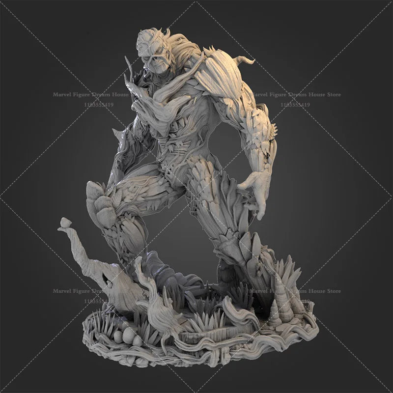 1/24 Scale DC Swamp Monster Alec Holland Dark Justice Alliance Members Superhero DIY Self-assembled 3D Resin Un-panited Doll