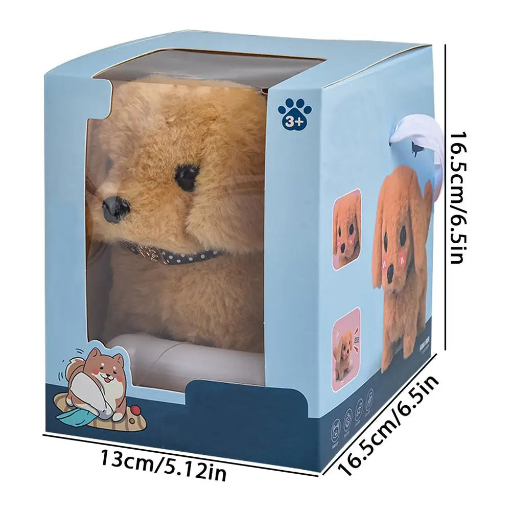 Realistic Plush Simulation Smart Dog Children Toy Can Walking And Call Electric Plush Robot Pet Dog Toddler Christmas Gift 0-7