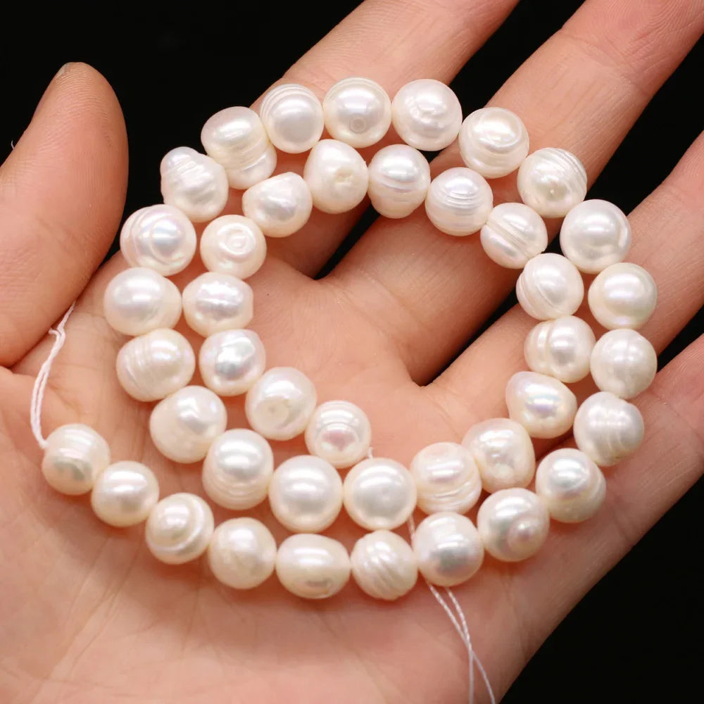 100% Natural Freshwater Pearl Beads Fine pearls Punch Loose Beads For DIY Women Elegant Bracelet Necklace Earring Jewelry Making