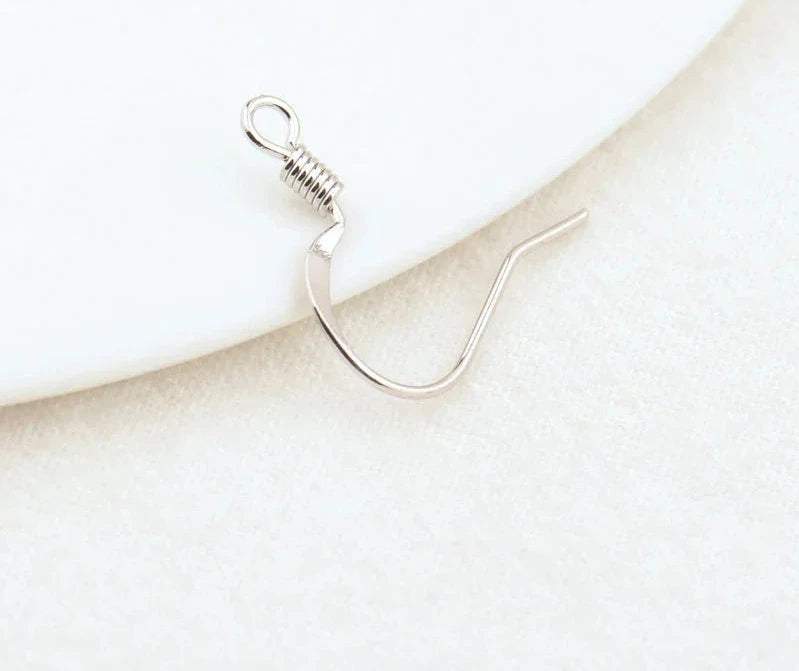 (2239)20PCS Height 16MM 24K Gold Color Plated Brass Earring Hook Diy Jewelry Findings Accessories wholesale
