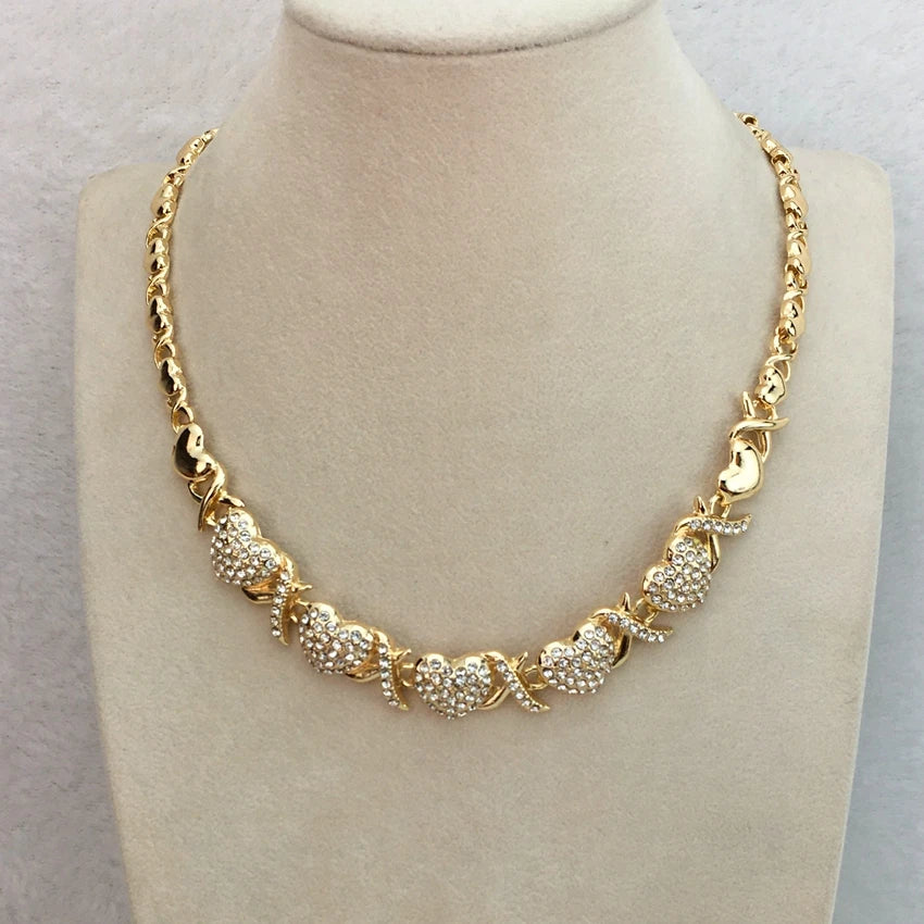 Heart Jewelry Hugs and Kisses Jewelry XOXO Jewelry African Fashion Jewelry for Women FHK10242