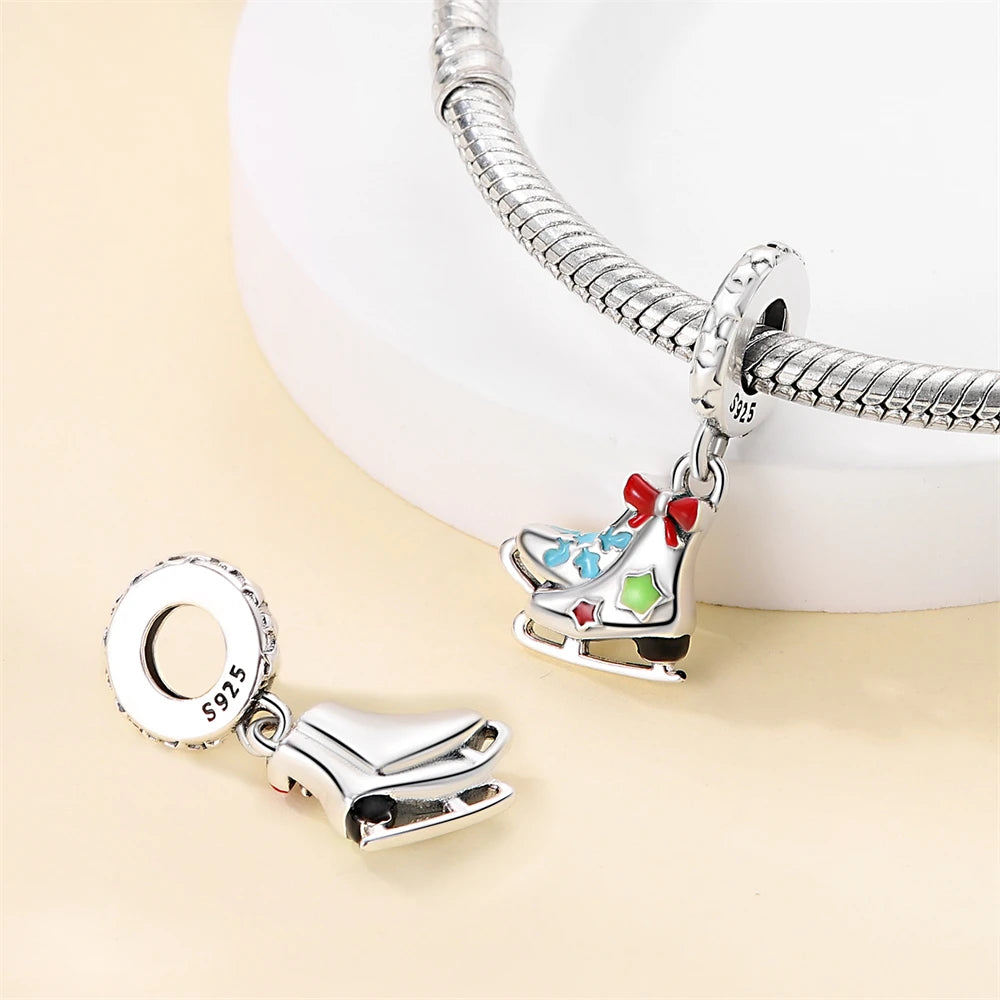 Fit Pandora 925 Original Bracelet 100% S925 Sterling Silver Christmas Series Charm For Women Jewelry DIY Bead Original New Item
