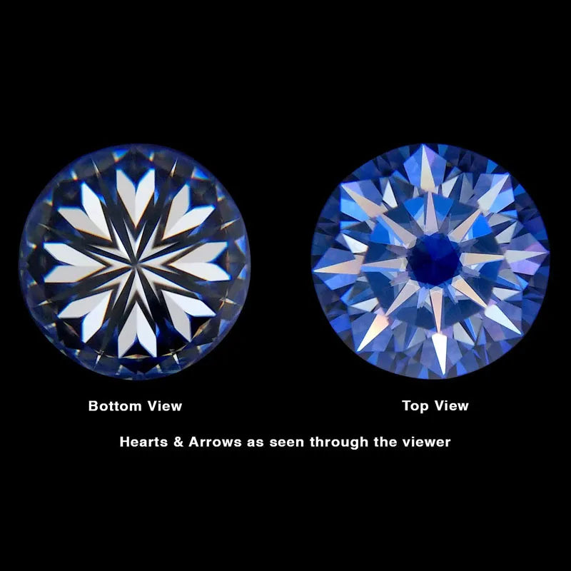 Wholesale Price1.0mm~15mm Round Shape Loose CZ Stone White Color AAAAA Cubic Zirconia 8 Hearts and 8 arrows