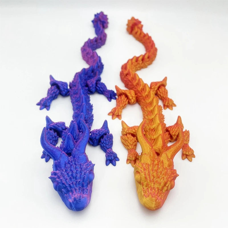 3D Printed Dragon Flexible Movable Dragons with Wings Creative Bee Toys Rotatable Articulated Dragon 3d Printed Figures
Decor