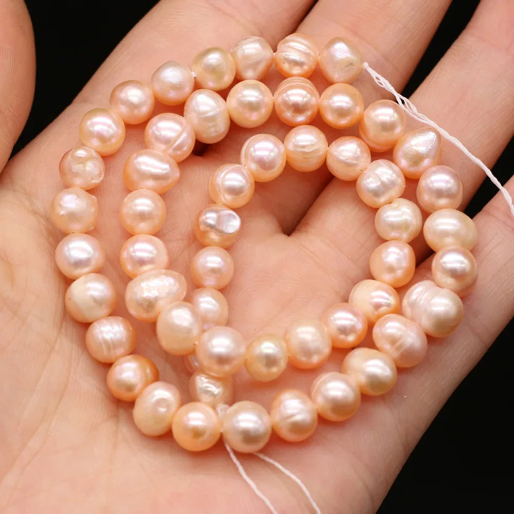 100% Natural Freshwater Pearl Beads Fine pearls Punch Loose Beads For DIY Women Elegant Bracelet Necklace Earring Jewelry Making