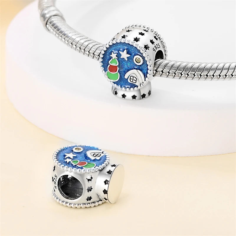 Fit Pandora 925 Original Bracelet 100% S925 Sterling Silver Christmas Series Charm For Women Jewelry DIY Bead Original New Item