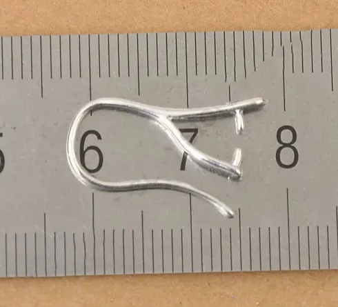 Wholesale 925 Sterling Silver Earrings Making Component Jewelry Findings Pinch Bail Hook Ear Wires forPearl Crystal Beads