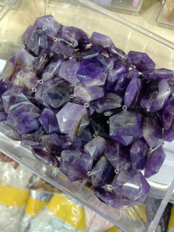 Natural stone pendant,11shape, 49 stones