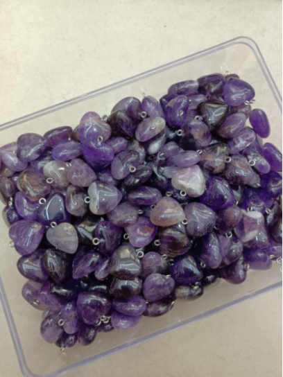 Natural stone pendant,11shape, 49 stones