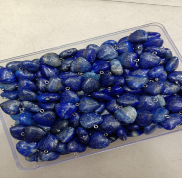 Natural stone pendant,11shape, 49 stones