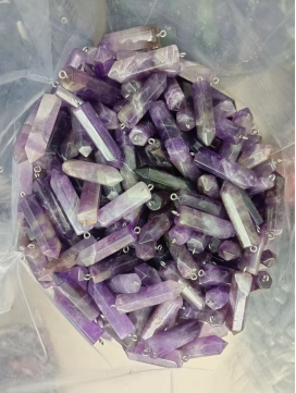 Natural stone pendant,11shape, 49 stones