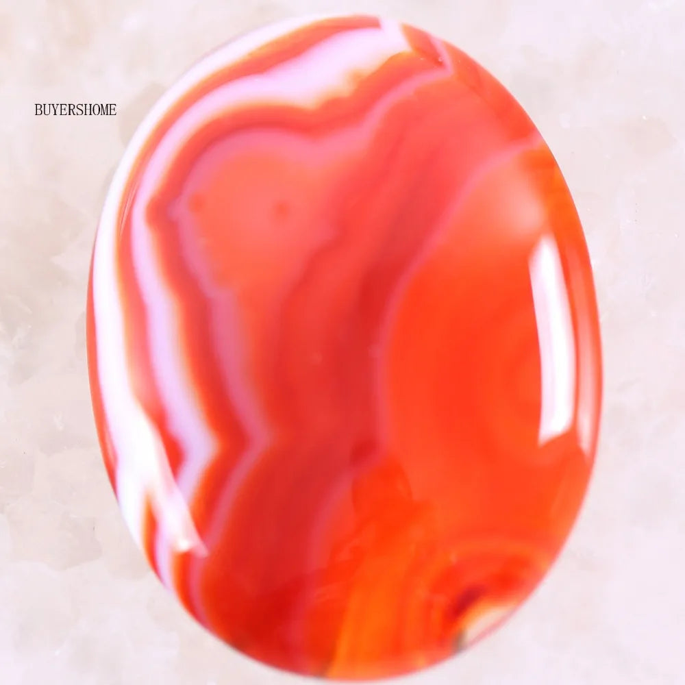 1Pcs 40x30MM Oval CAB Cabochon For Making Pendant Natural Stone Bead  Tiger Eye Onyx Opal Onyx Pink Crystal Quartz Cabochon