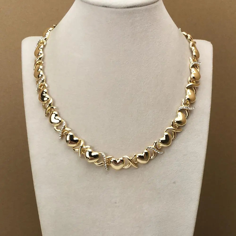 Heart Jewelry Hugs and Kisses Jewelry XOXO Jewelry African Fashion Jewelry for Women FHK10242