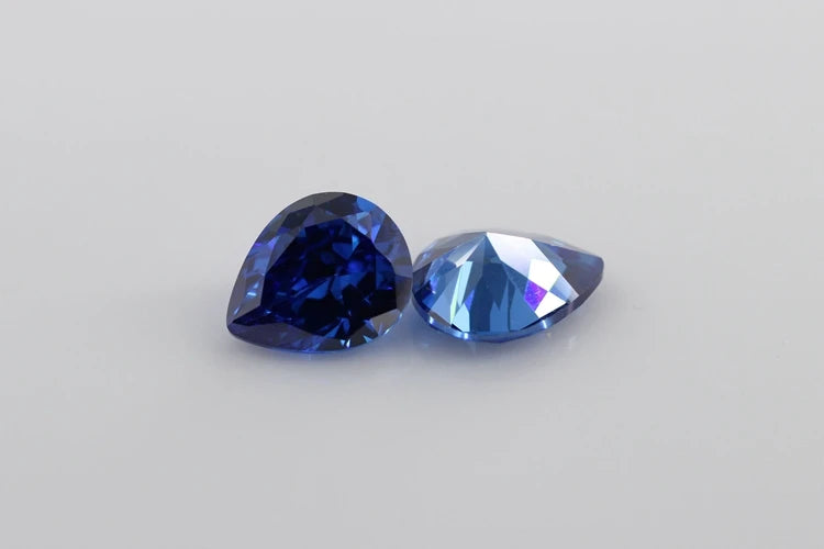 Cubic Zirconia Stone Multicolor Pear Shape Brilliant Cut Loose CZ Stones Synthetic Gems Beads For Jewelry 2x3~13x18mm AAAAA