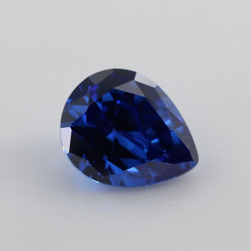 Cubic Zirconia Stone Multicolor Pear Shape Brilliant Cut Loose CZ Stones Synthetic Gems Beads For Jewelry 2x3~13x18mm AAAAA