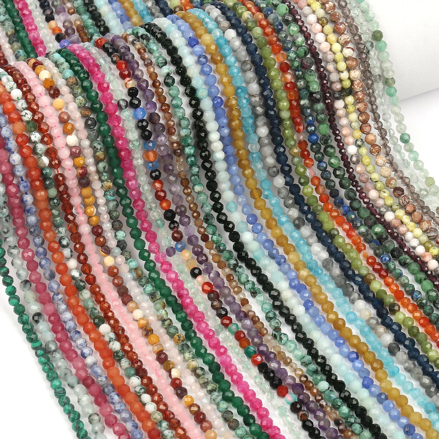 2/3/4mm Faceted Natural Epidote Zoisite Africa Turquoises Malachite Beads For Jewelry Making DIY Bracelet Waist Beads Chain