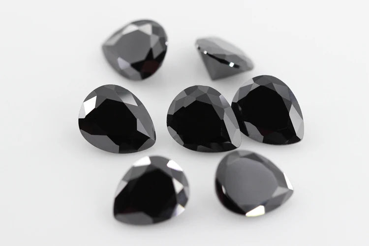 Cubic Zirconia Stone Multicolor Pear Shape Brilliant Cut Loose CZ Stones Synthetic Gems Beads For Jewelry 2x3~13x18mm AAAAA