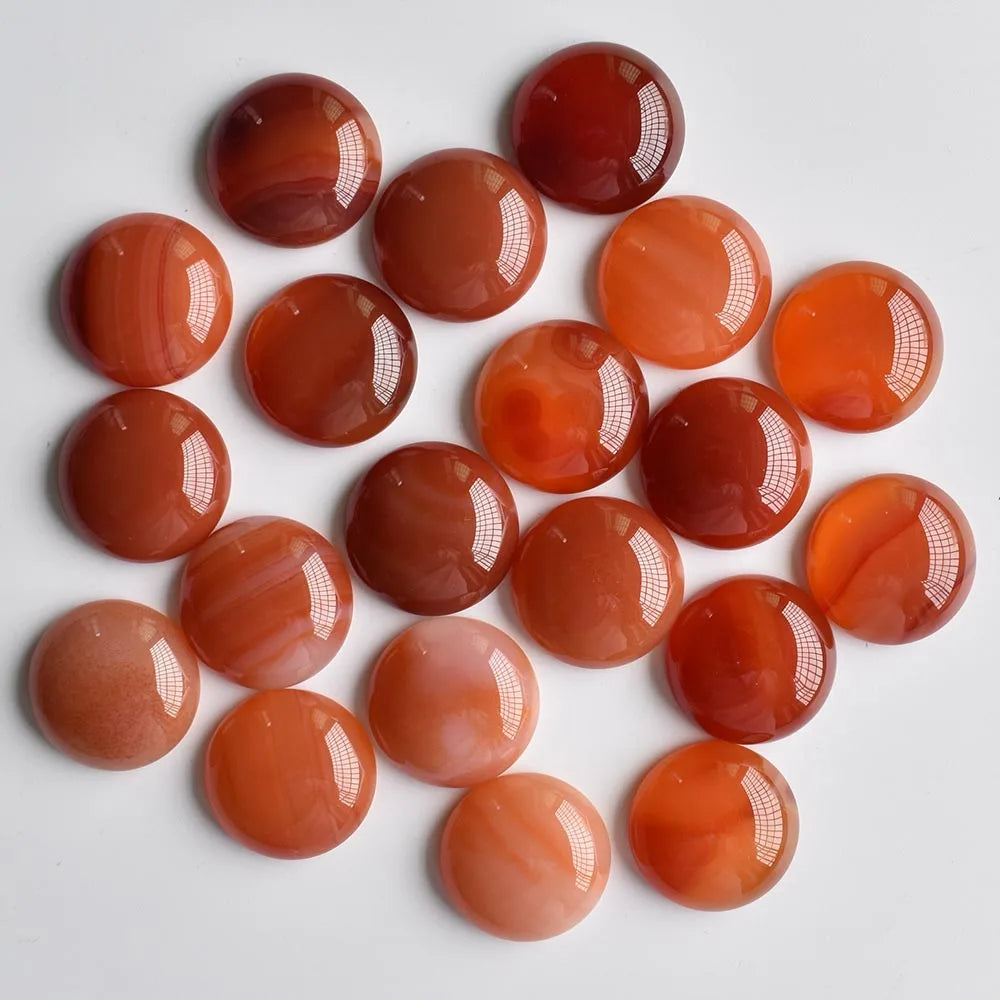 Wholesale 24pcs/lot  hot selling good quality Opal Malachite Tiger Eye natural stone mixed round cabochon 20mm free shipping