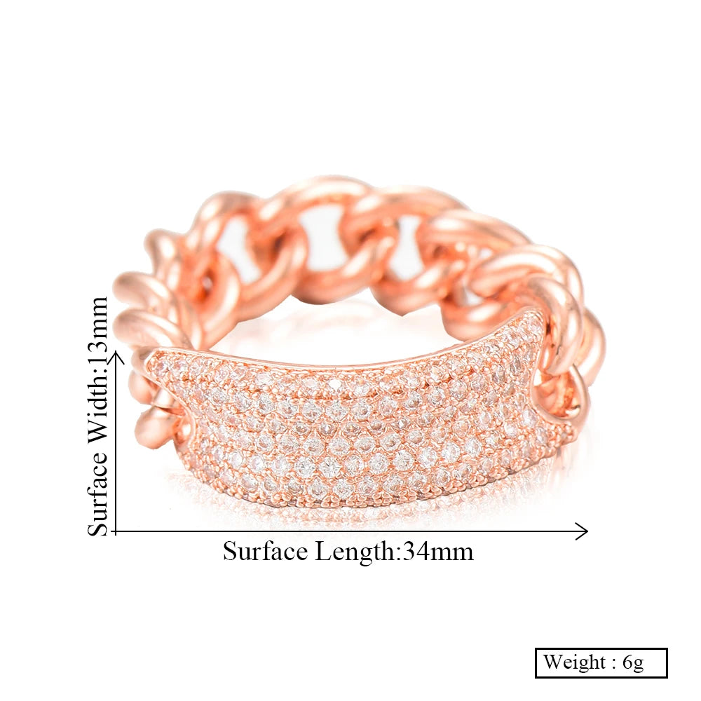 Trendy Punk Stacks Rings for Women Delicate Link Chain Rings Beads Charm Ring Bohemian Beach Jewelry 2019
