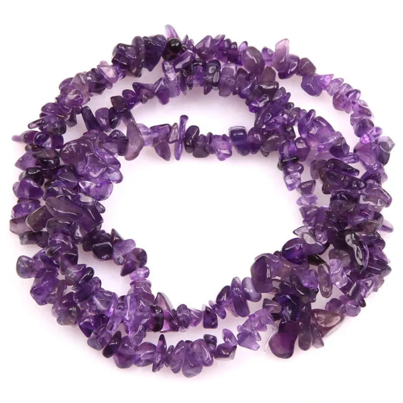 Natural Chips Shape Stone Beads Material Peridots Fluorite Malanchite Garnet Lapis Lazuli Ametrines Stand 34 Inch