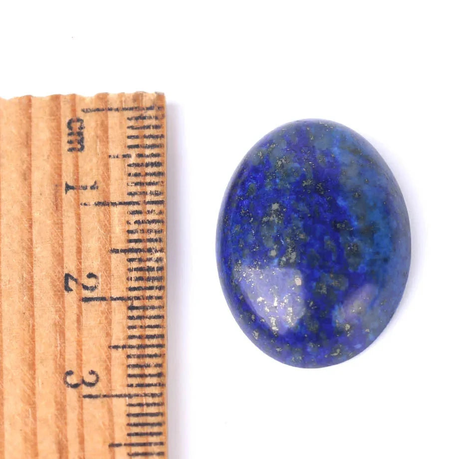 Natural Lapis Lazuli Cabochon Gem Stones No Drilled Hole Oval CAB Bead for Men DIY Handcrafted Jewelry Making Ring F511