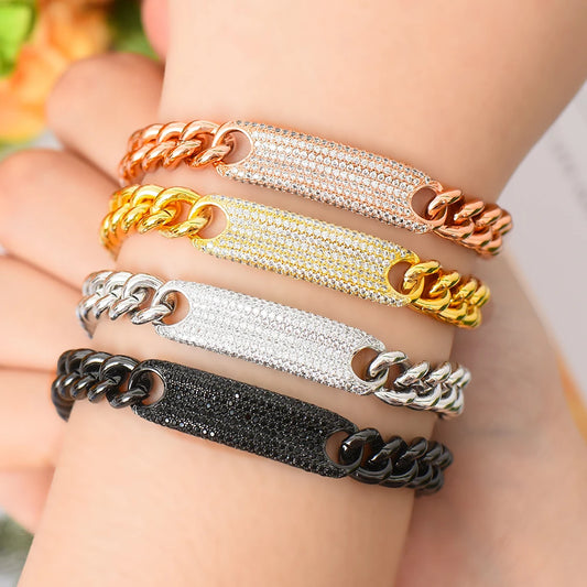 Trendy Punk Bracelets for Women Delicate Link Chain Bracelet Beads Charm Bracelet Bohemian Beach Jewelry