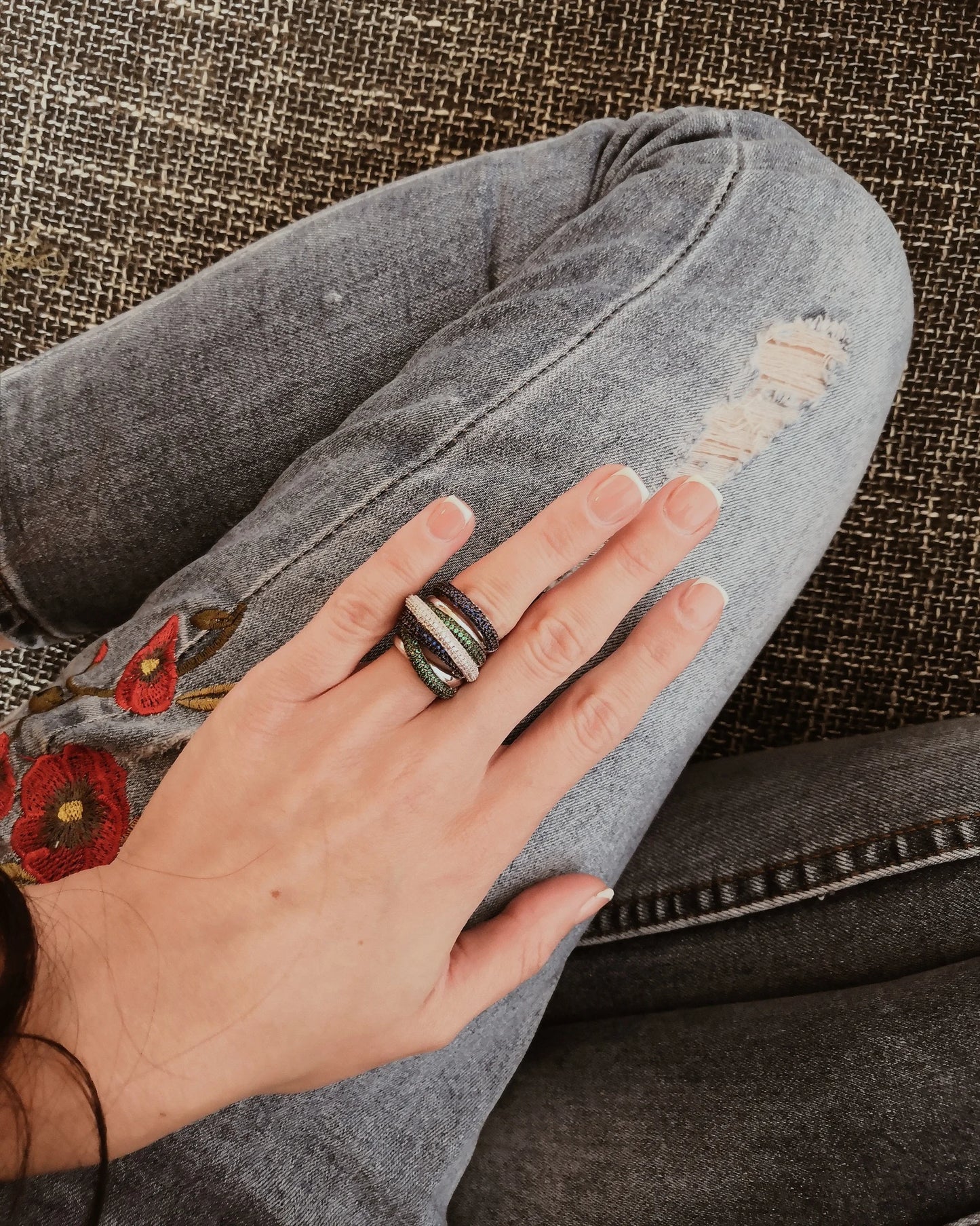 Luxury Twist Lines Geometry Cubic Zironium Engagement Dubai Naija Bridal Finger Rings Jewelry Addiction