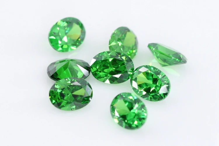 Cubic Zirconia Stone Multicolor Oval Shape Brilliant Cut Loose CZ Stones Synthetic Gems Beads For Jewelry 2x3~13x18mm AAAAA