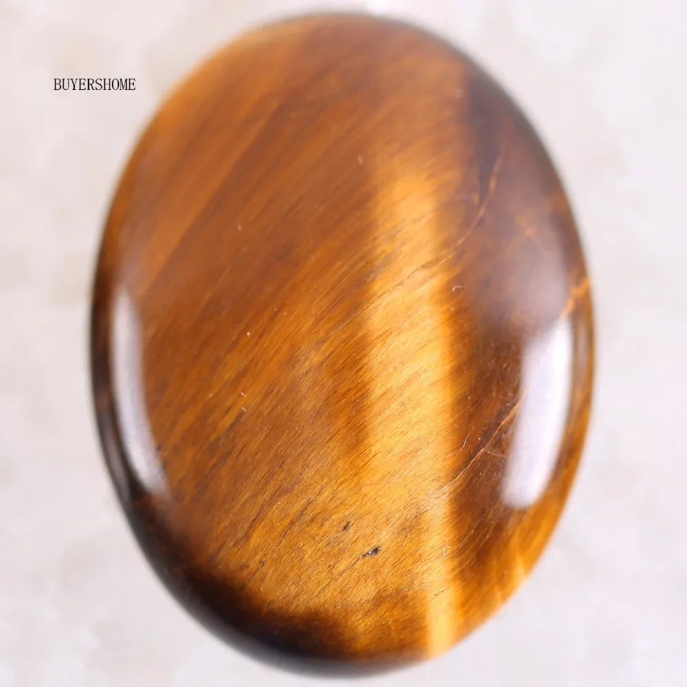 1Pcs 40x30MM Oval CAB Cabochon For Making Pendant Natural Stone Bead  Tiger Eye Onyx Opal Onyx Pink Crystal Quartz Cabochon