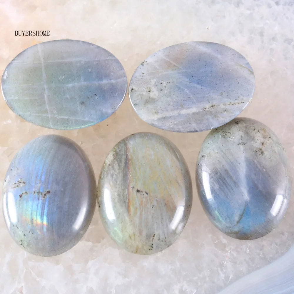 1Pcs 40x30MM Oval CAB Cabochon For Making Pendant Natural Stone Bead  Tiger Eye Onyx Opal Onyx Pink Crystal Quartz Cabochon