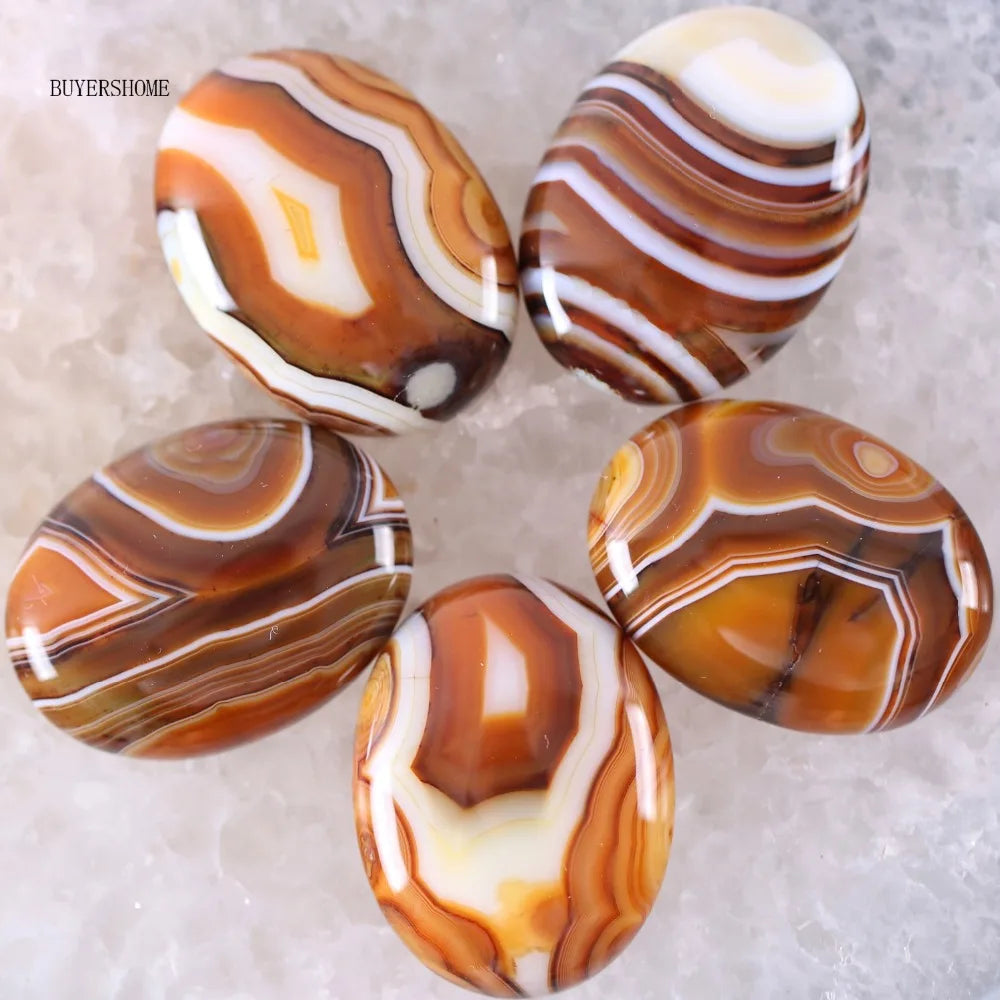 1Pcs 40x30MM Oval CAB Cabochon For Making Pendant Natural Stone Bead  Tiger Eye Onyx Opal Onyx Pink Crystal Quartz Cabochon