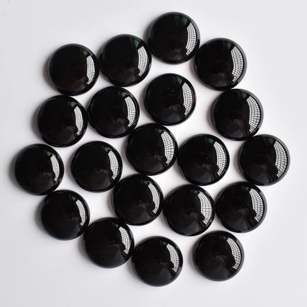 Wholesale 24pcs/lot  hot selling good quality Opal Malachite Tiger Eye natural stone mixed round cabochon 20mm free shipping