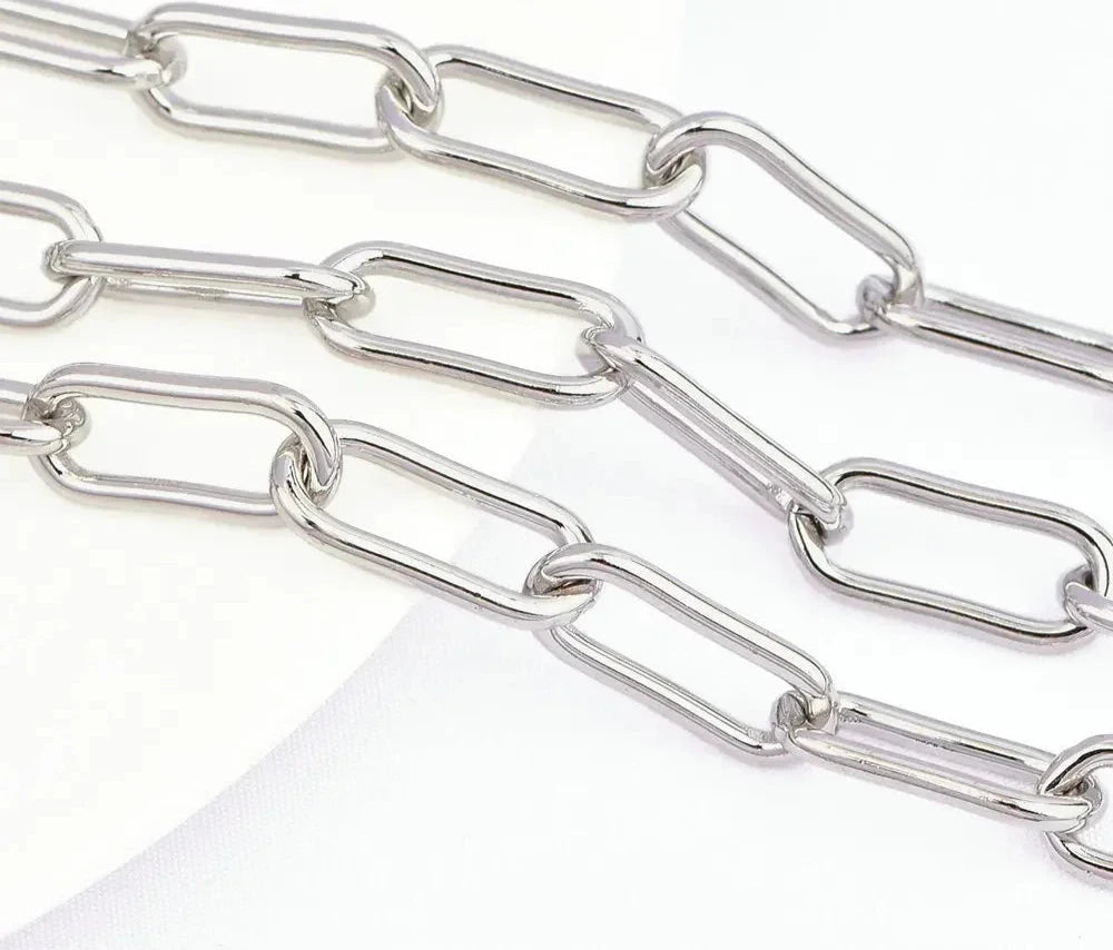 (4623)1 Meter Chain Link7.5x16.5MM 24K Gold Color Brass Necklace Chains Bracelet chains Quality Diy Jewelry Findings Accessories