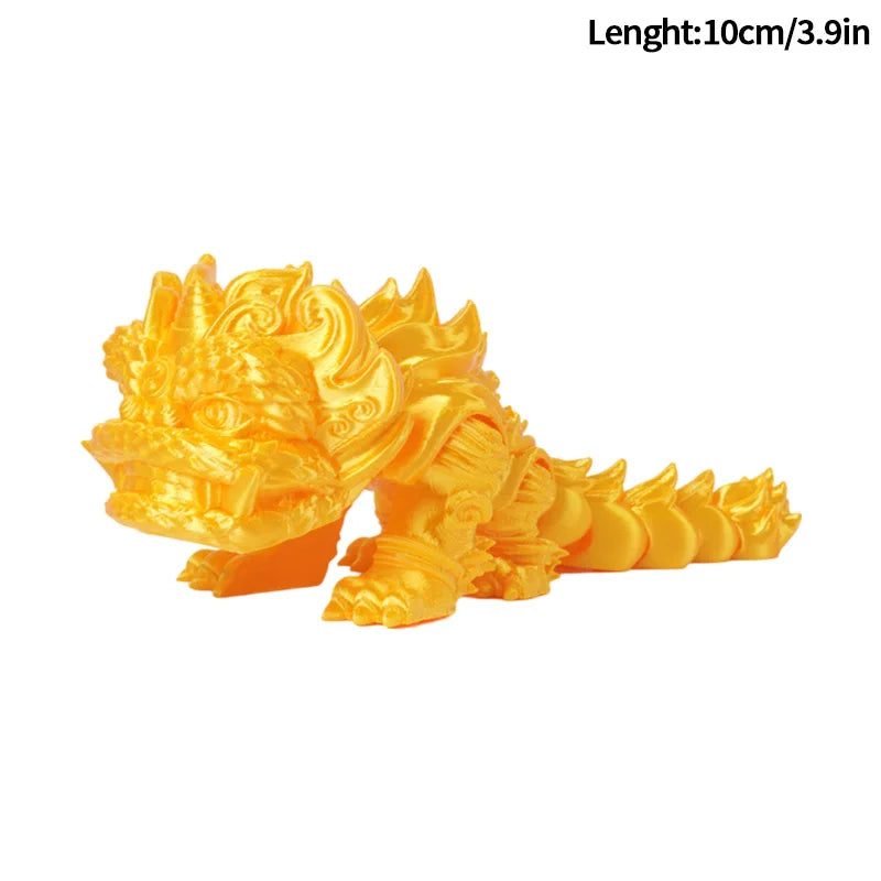 3D Printed Dragon Flexible Movable Dragons with Wings Creative Bee Toys Rotatable Articulated Dragon 3d Printed Figures
 Decor