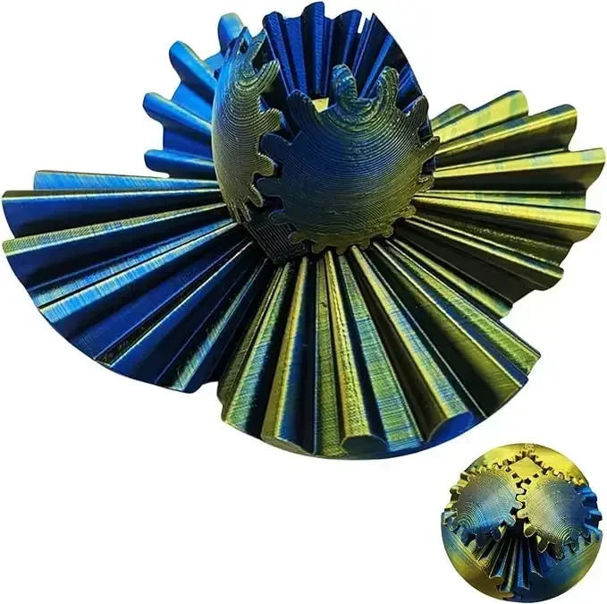 3D Printed Gear Ball Spin Ball Cube Fidget Toy Ball Fidget Toy Gear Toy for Stress and Anxiety Relaxing Gear Sphere