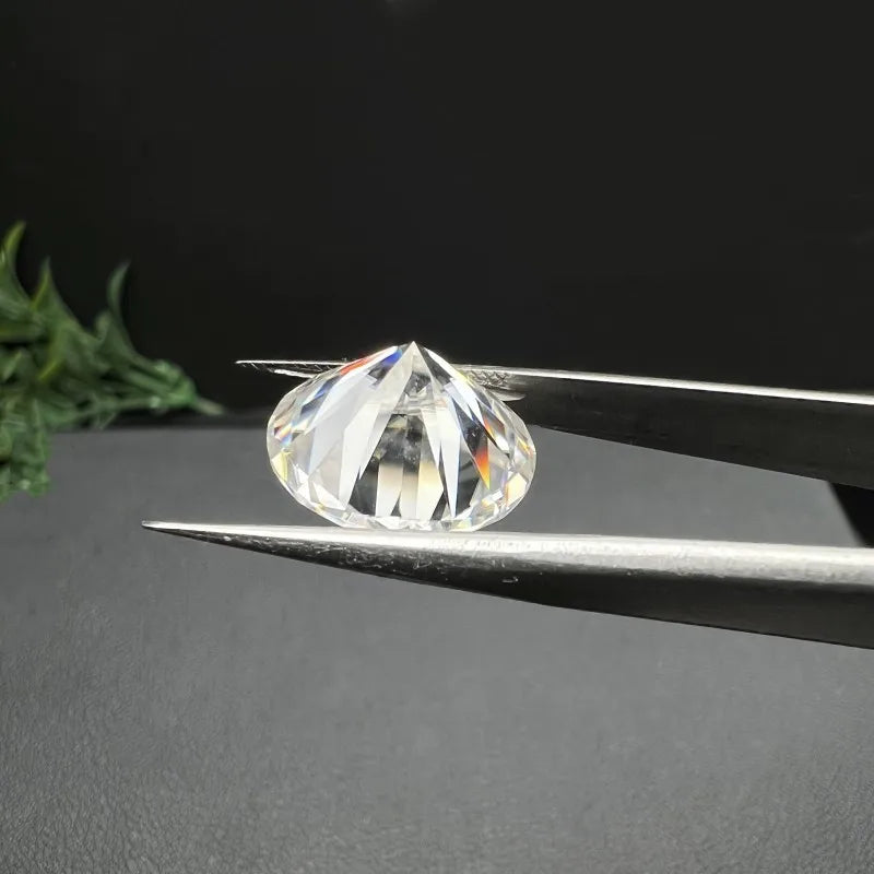 [ New EU Quality ]  With GRA 1CT Small Size Moissanite Loose Stone Hand Cutting D Color 0.7mm-14mm Certified Moissanite Diamond