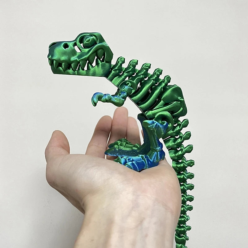 3D Printed Gem Dragon Egg Rotatable Articulated Dragons Toys Desktop Craft Ornament Gifts for Kids Office Home Table Decor