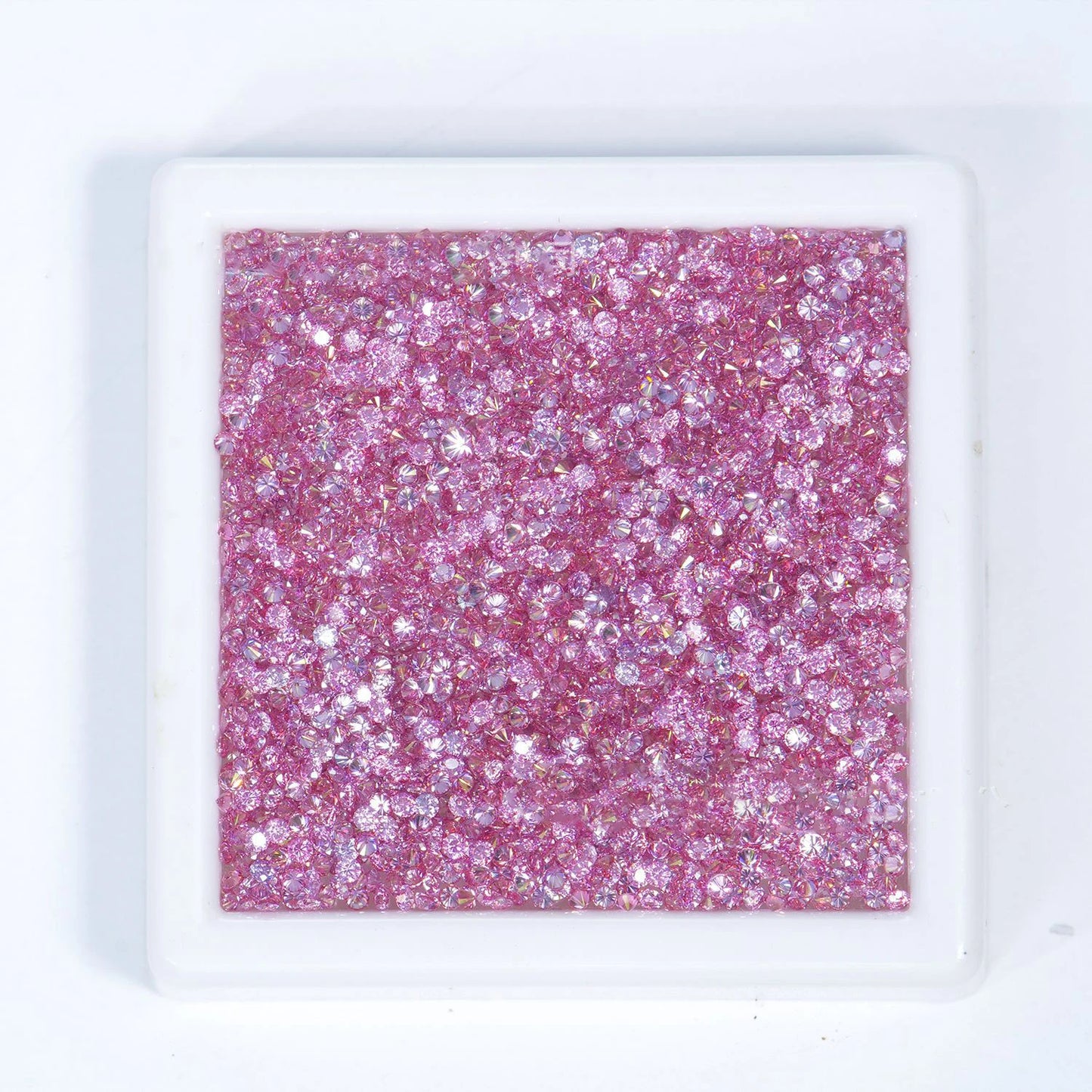 [Full Size 0.8mm-30ct] Wholesale New Small Size Pink Loose Moissanites Stones D Color VVS1 Gemstone Lab Grown Moissanite Diamond