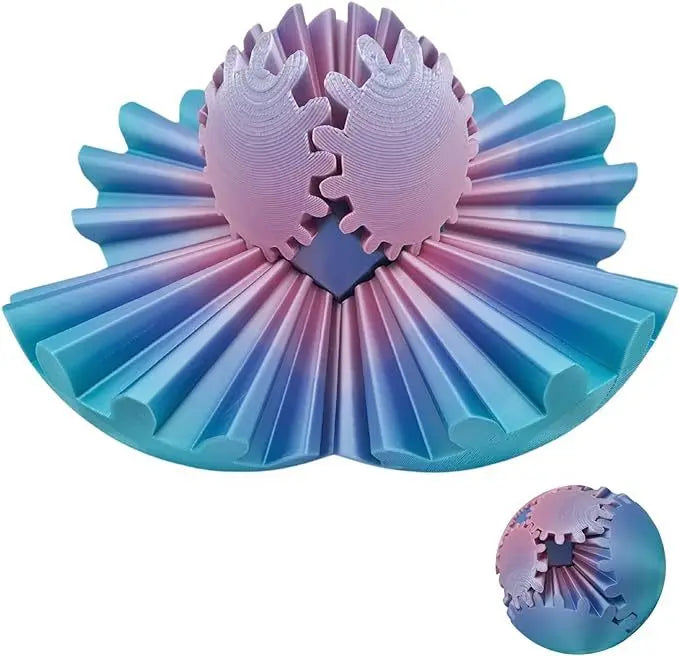3D Printed Gear Ball Spin Ball Cube Fidget Toy Ball Fidget Toy Gear Toy for Stress and Anxiety Relaxing Gear Sphere