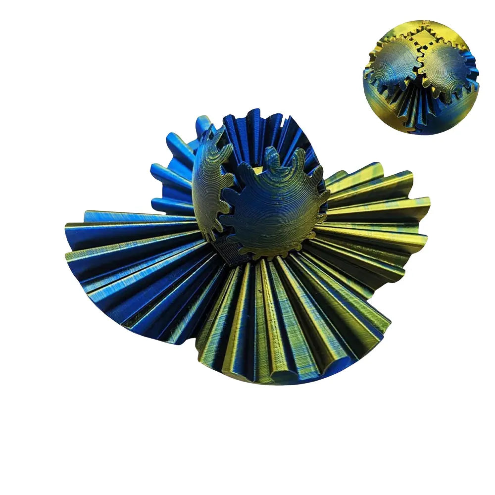 3D Printed Gear Ball Rotating Toy Desktop Decorative Model Ornaments Boys Birthday Gift New Hottest Fidget Item